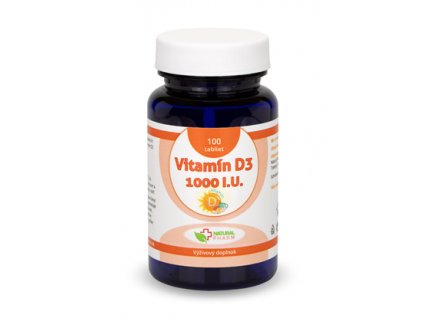 Vitamín D3 / 1000IU tablety 100ks