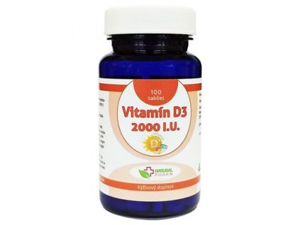 Vitamín D3 / 2000IU tablety 100ks