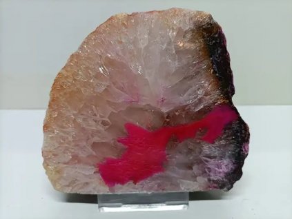 Achát ružový svietnik na čajovú sviečku