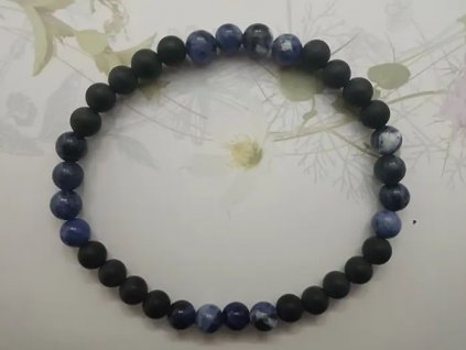 Náramok Sodalit, Onyx pánsky 6 mm
