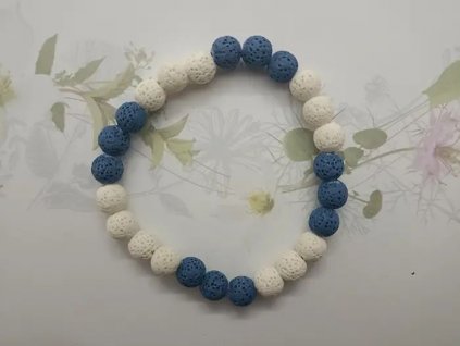 Náramok Láva achát machový pánsky 8 mm