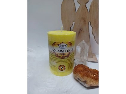 Solar plexus čakrová sviečka z palmového vosku