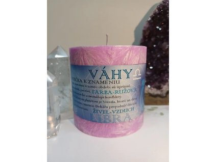 Váhy - sviečka k znameniu zverokruhu z palmového vosku