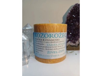 Kozorožec - sviečka k znameniu zverokruhu z palmového vosku