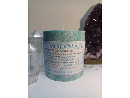 Vodnár - sviečka k znameniu zverokruhu z palmového vosku
