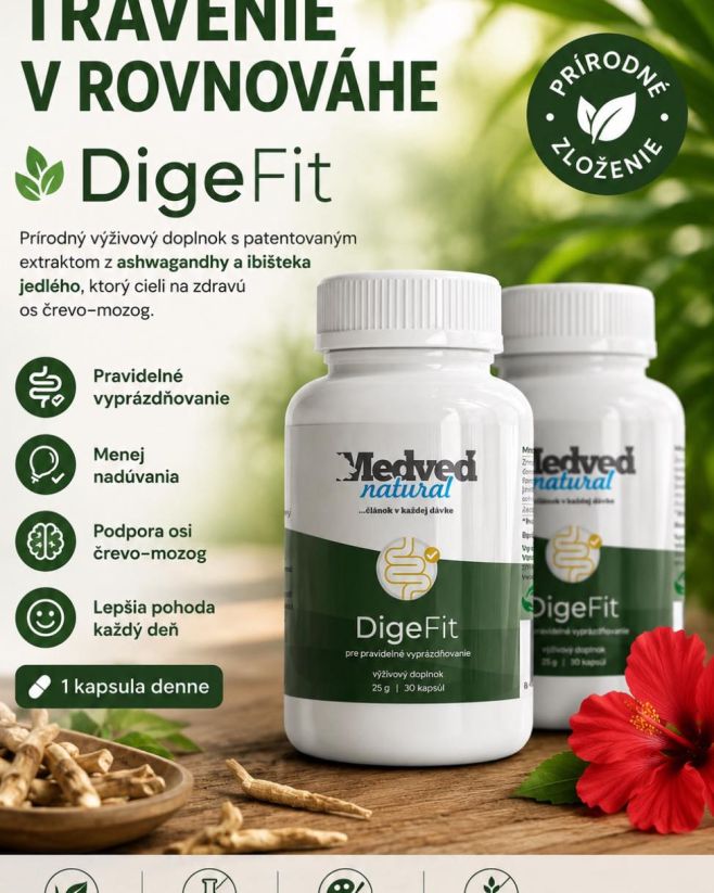 🌿 Doprajte svojmu tráveniu pokoj a rovnováhu s DigeFitom Cítite sa po jedle nafúknutí, trápi vás zápcha alebo pocit...
