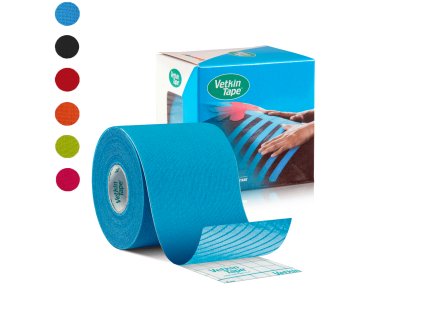 vetkintape equine canine kinesiology tape product all different colour options 6cm x 5m 1 single roll with box packaging lr image