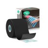 vetkintape equine canine kinesiology tape product black 6cm x 5m 1 single roll with box packaging lr image