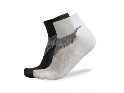 short sport socks Freez Ancle socks - double pack - black, white