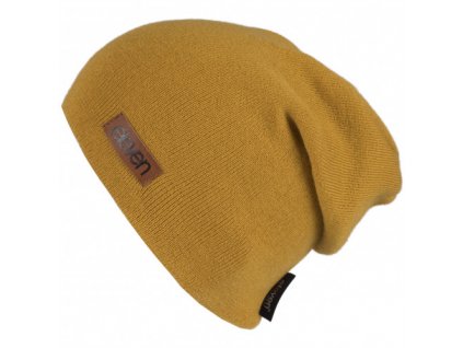 pletena cepice eleven l mustard