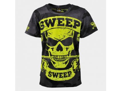 skts007 black grey camo yellow skull