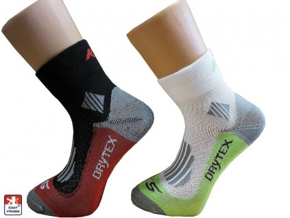 KS-Dry Pondy nízké funkční ponožky bílé a černé (Barva Bílá, velikost-ponozek 37-38)