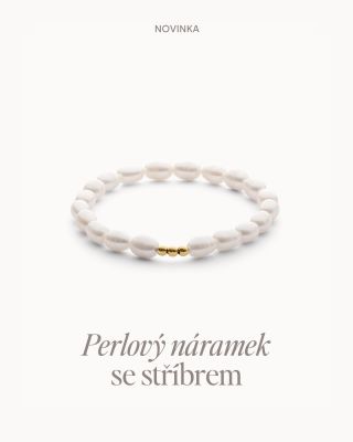 Ručně navlékaný náramek z perel a stříbra. Pro chvíle, kdy se chcete cítit výjimečně 🩶 Odkaz na náramek 👇🏻 •...