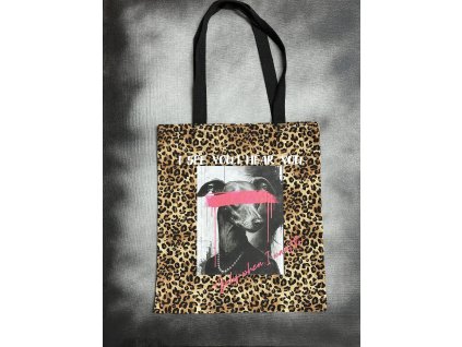 Plátěná taška  - italský chtít - rebel tygrovaná