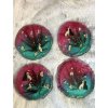 Podtácky z epoxidové pryskyřice italský chrtík - set 4 ks