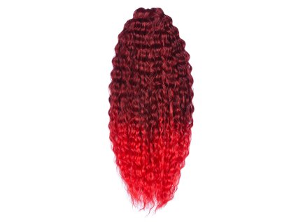 Vlnitý Kanekalon Ariel 100g - T1B/RED