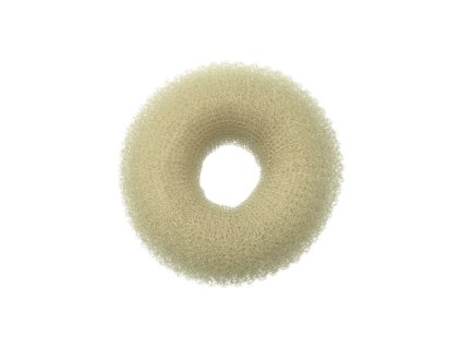 Kulatá výplň do drdolu Sibel - krémová, 10 cm