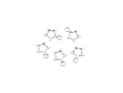 Hvězdička 5ks stříbrná