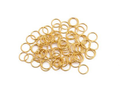 Kroužky 100ks zlaté (14mm)