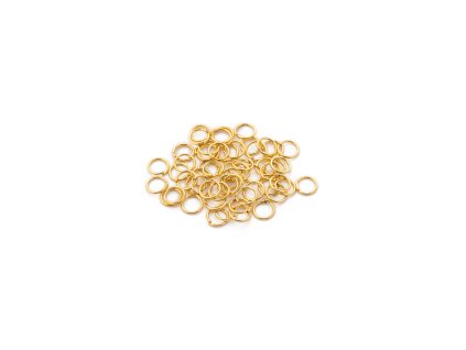 Kroužky 100ks zlaté (7mm)