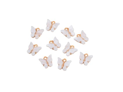 Motýlci 10ks bílá