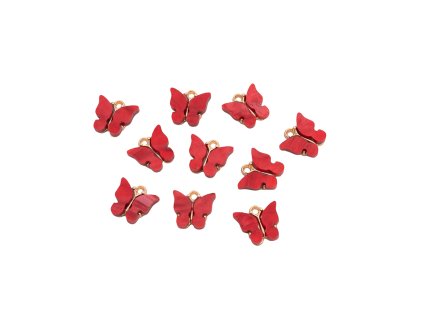 Motýlci 10ks červená