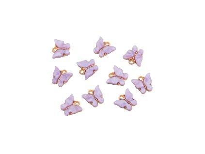 Motýlci 10ks fialová