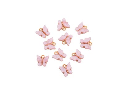 Motýlci 10ks růžová