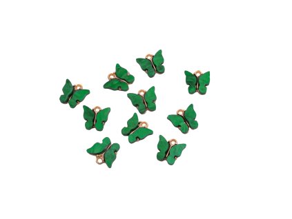 Motýlci 10ks zelená