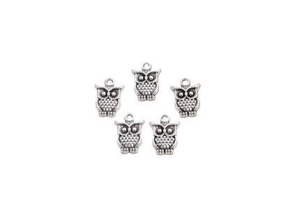 Sova 5ks stříbrná