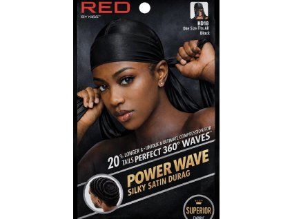 Silk satin durag with 360° waves