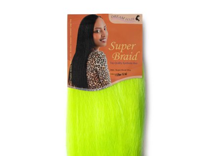 100% Jumbo Braid Kanekalon Super Braid - F25 NEON YELLOW