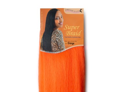 100% Jumbo Braid Kanekalon Super Braid - ORANGE