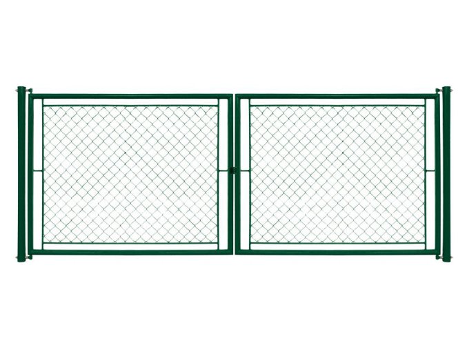 Brána dvoukřídlá STANDARD výška 200 cm / 360 cm, FAB zelená