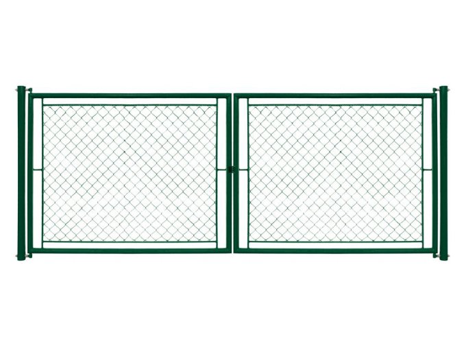 Brána dvoukřídlá STANDARD výška 150 cm / 360 cm, FAB zelená