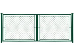 Brána dvoukřídlá STANDARD výška 100 cm / 360 cm, FAB zelená