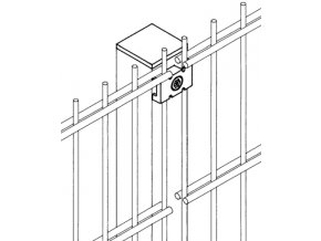 Plotový panel 2D Zn, výška 1230 mm