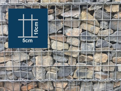 Gabionová síť 200x40cm / oka 10x5cm