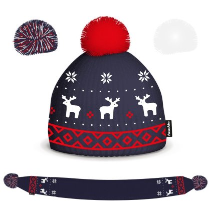 detska ciapka so salom fusakle modra 1