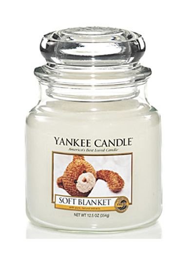 Vonná sviečka Yankee Candle - Soft blanket Veľkosť sviečky: Stredná