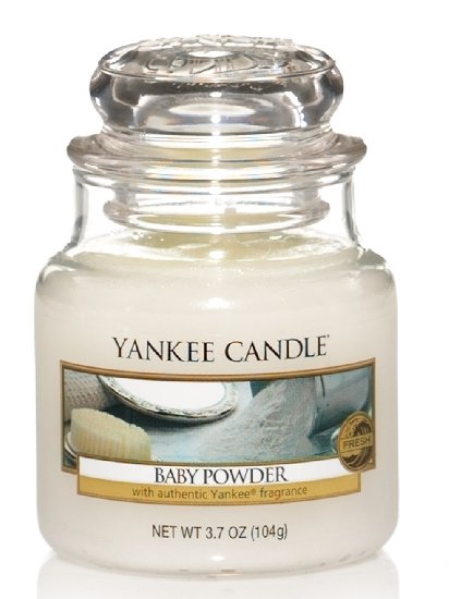 Vonná sviečka Yankee Candle - Baby powder Veľkosť sviečky: Malá