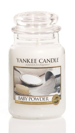 Vonná sviečka Yankee Candle - Baby powder Veľkosť sviečky: Veľká