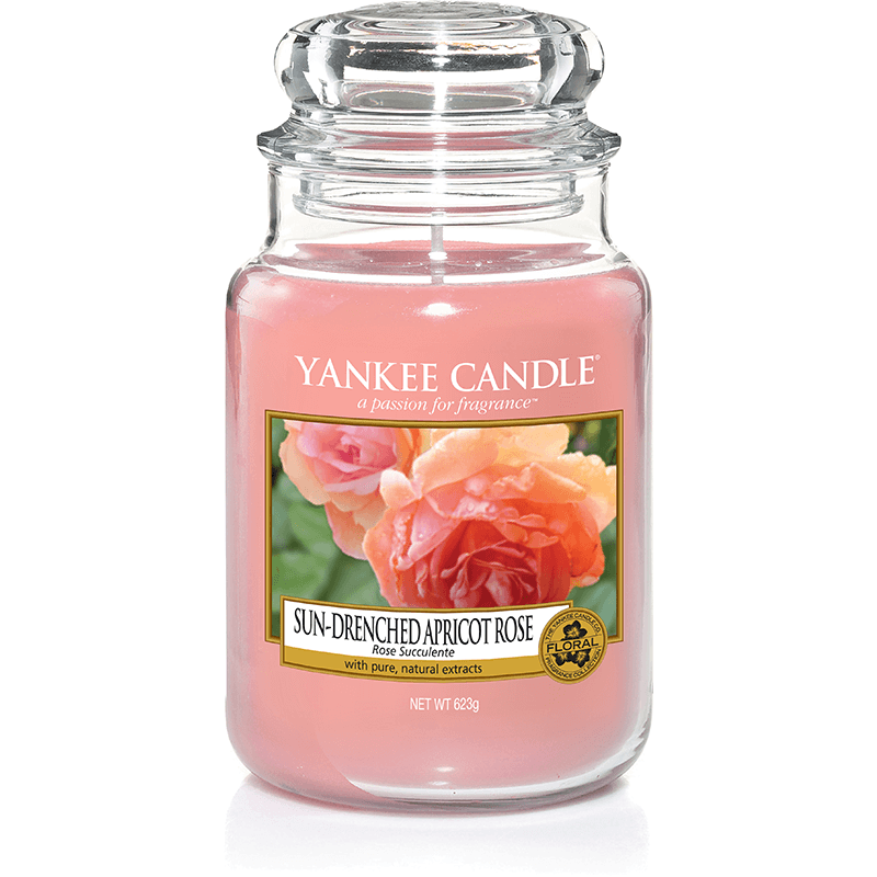 Vonná sviečka Yankee Candle - Sun-drenched apricot rose Veľkosť sviečky: Veľká