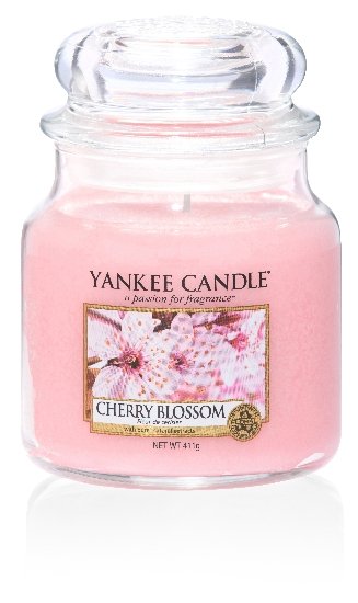 Vonná sviečka Yankee Candle - Cherry blossom Veľkosť sviečky: Stredná