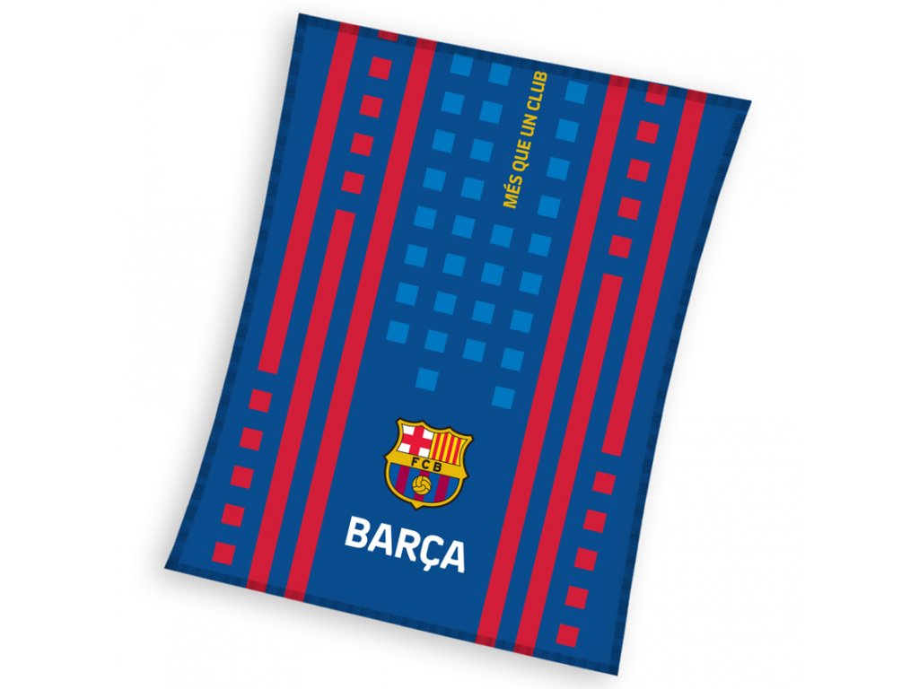 Carbotex Futbalová deka FC Barcelona Camino, 110x140cm