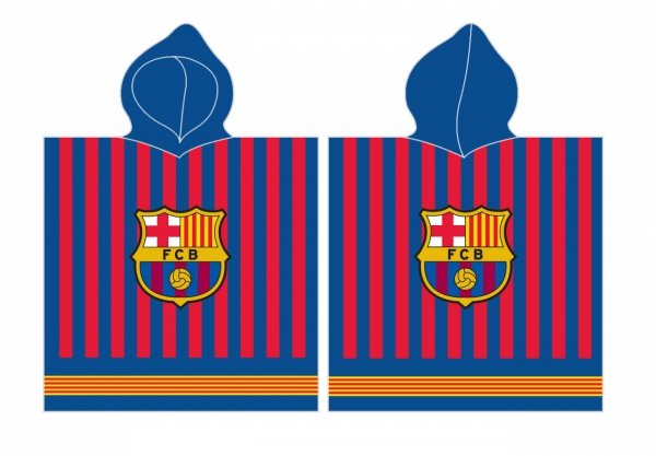 Carbotex Futbalové pončo s kapucňou - FC Barcelona - 50x115cm