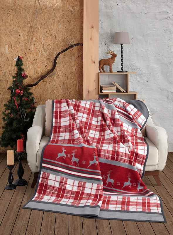 Vianočná bavlnená deka Aspen 160x220cm, Matějovský