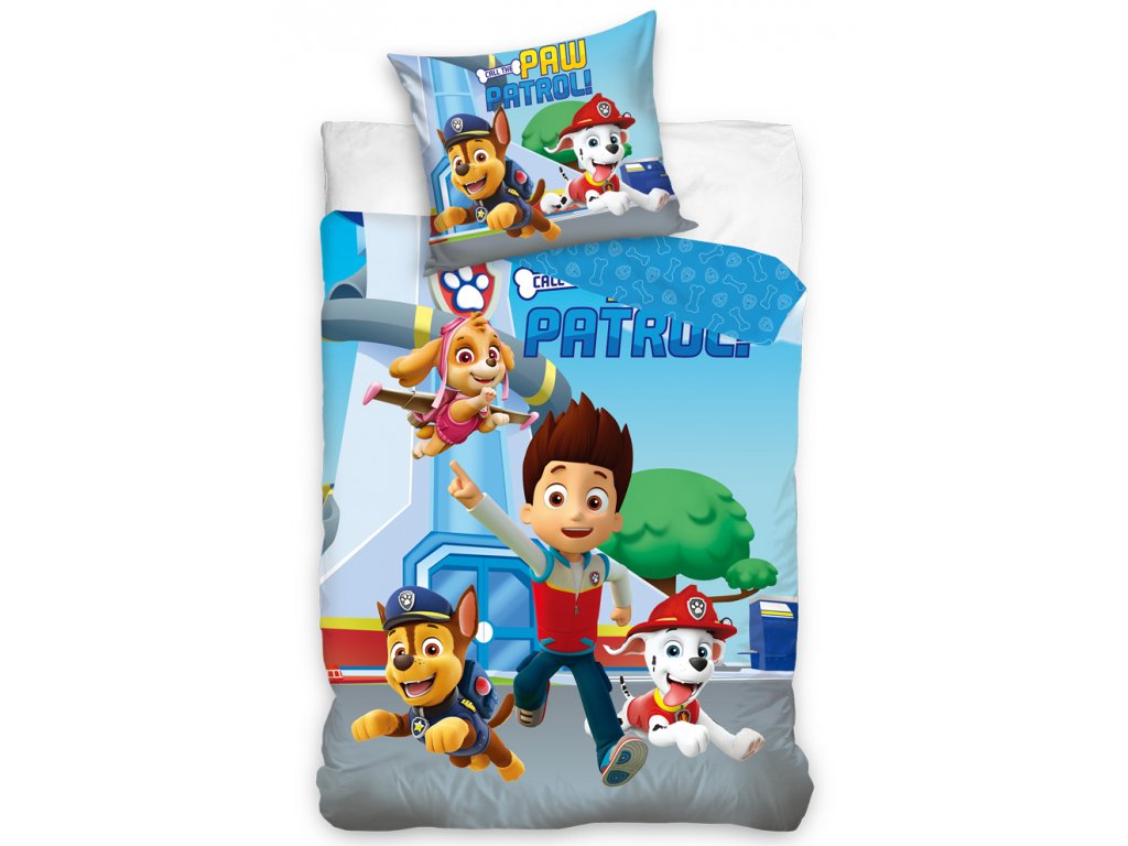 Detské bavlnené obliečky pre fanúšikov Paw Patrol Rozmer: 1x70x90 / 1x140x200 cm