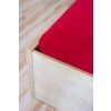 Červená plachta na posteľ Jersey