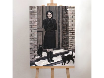 Ilustrace Černé kočky IG